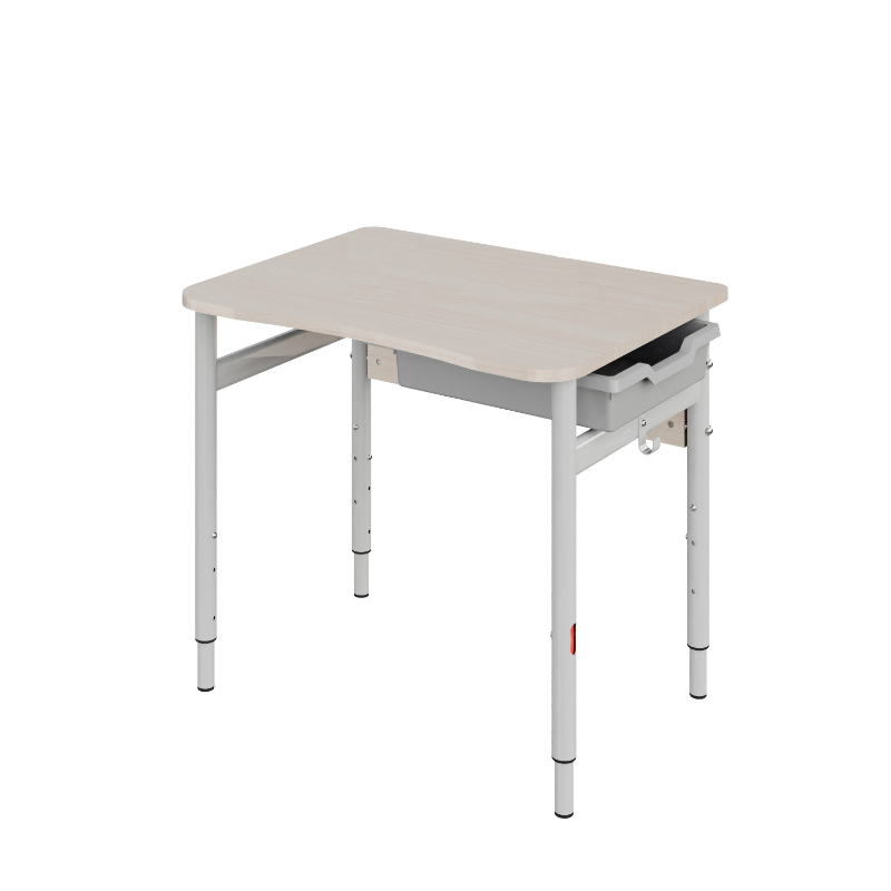 Стіл учнівський одномісний прямокутний з лотком № 3-6 (7782) МЕБЛІ ТЕХНОСТИЛЬ